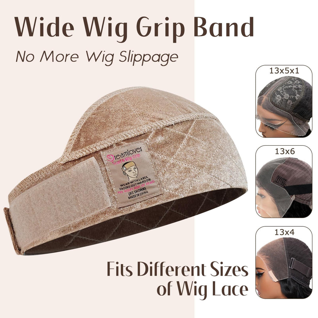 Dreamlover Wig Grip Band for Lace Front Wigs, Adjustable Elastic Wig Grip Headband Wig Band for Women