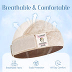 Filets à perruque antidérapants 2-en-1 Dreamlover pour femmes avec bande de maintien en velours, bonnet large pour perruques sans colle