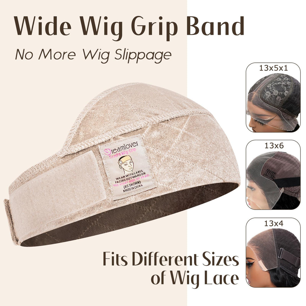 Dreamlover Wig Grip Band for Lace Front Wigs, Adjustable Elastic Wig Grip Headband Wig Band for Women