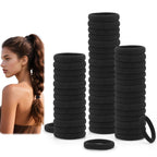 Dreamlover Seamless Hair Ties for Thick Hair, Stretchy, Durable Ponytail Holders, Ideal Gift for All Ages, Perfect for Gym or Home Use, Neutral Color, 50 Pieces