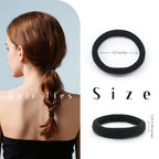 Dreamlover Seamless Hair Ties for Thick Hair, Stretchy, Durable Ponytail Holders, Ideal Gift for All Ages, Perfect for Gym or Home Use, Neutral Color, 50 Pieces