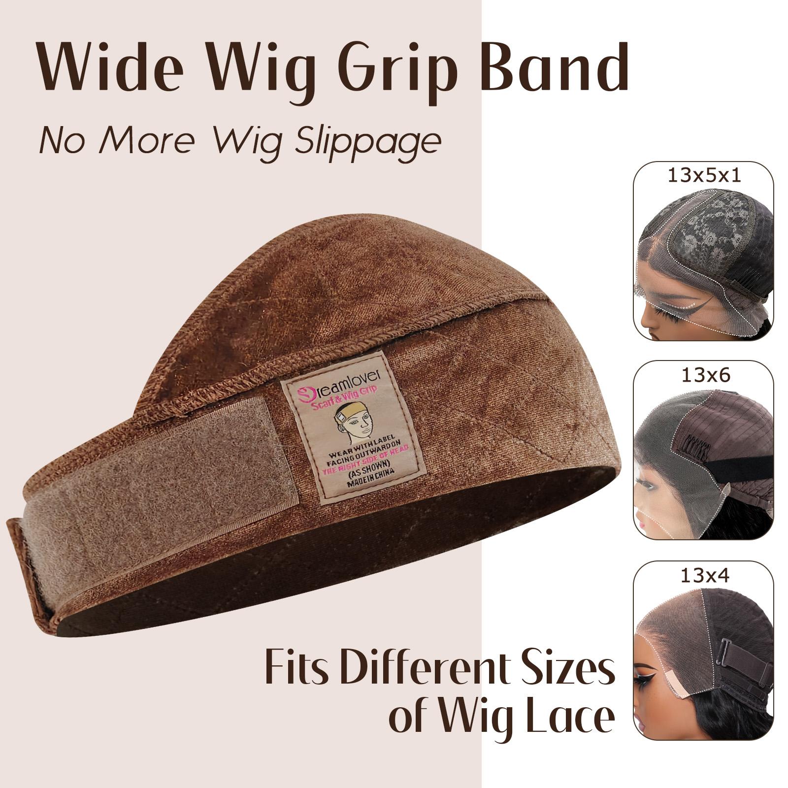 Dreamlover Wig Grip Band for Lace Front Wigs, Adjustable Elastic Wig Grip Headband Wig Band for Women