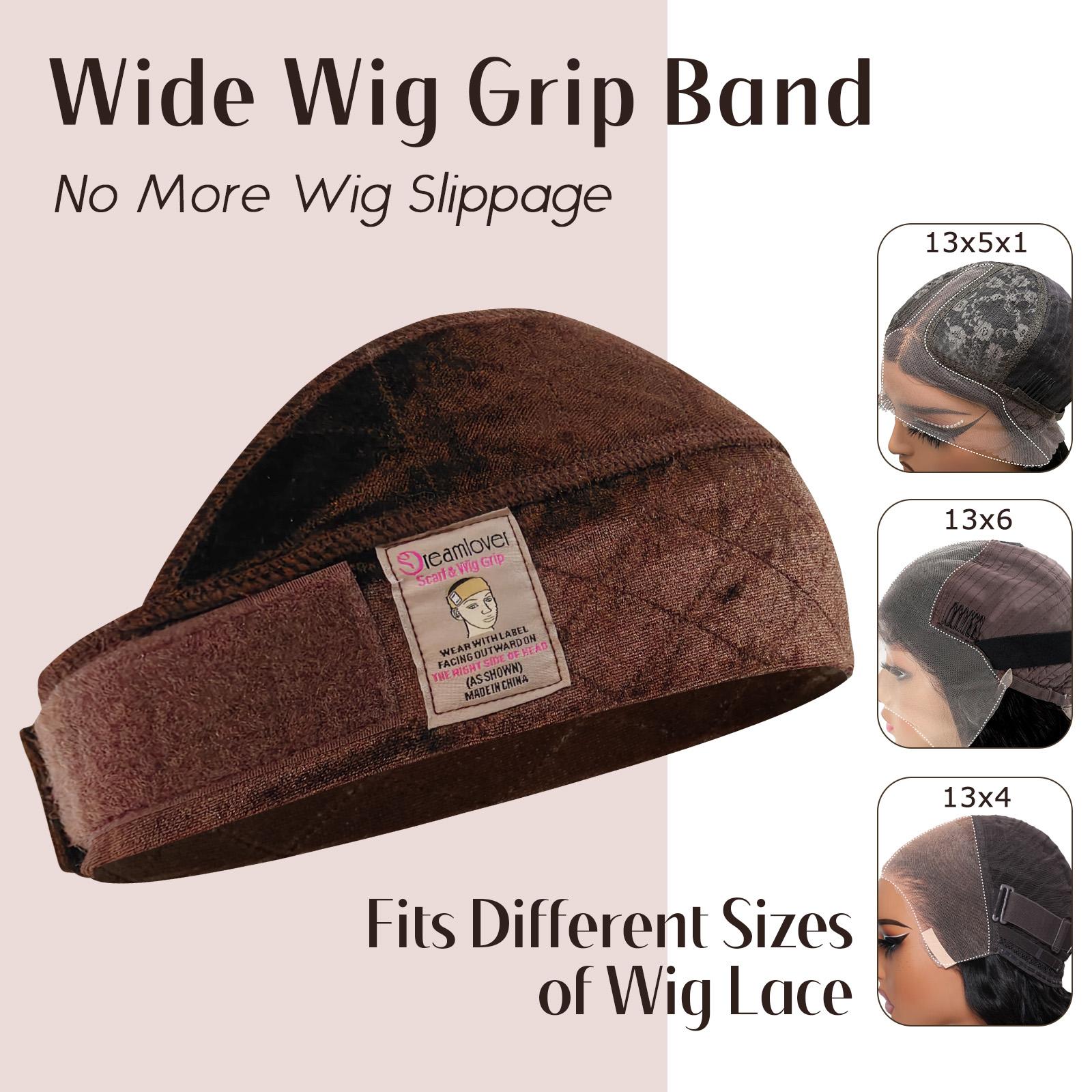 Dreamlover Wig Grip Band for Lace Front Wigs, Adjustable Elastic Wig Grip Headband Wig Band for Women