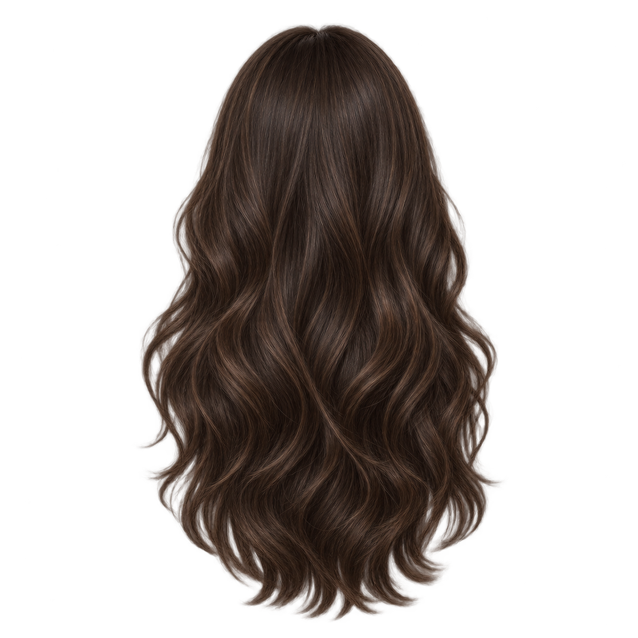Medium-length hairstyle silhouette